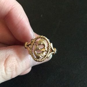 Koi fish ying and yang ring